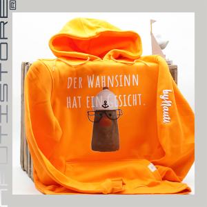 Heavy Hoodie - "Der Wahnsinn hat ein Gesicht" (Gr. XS-5XL) (32 Farben)